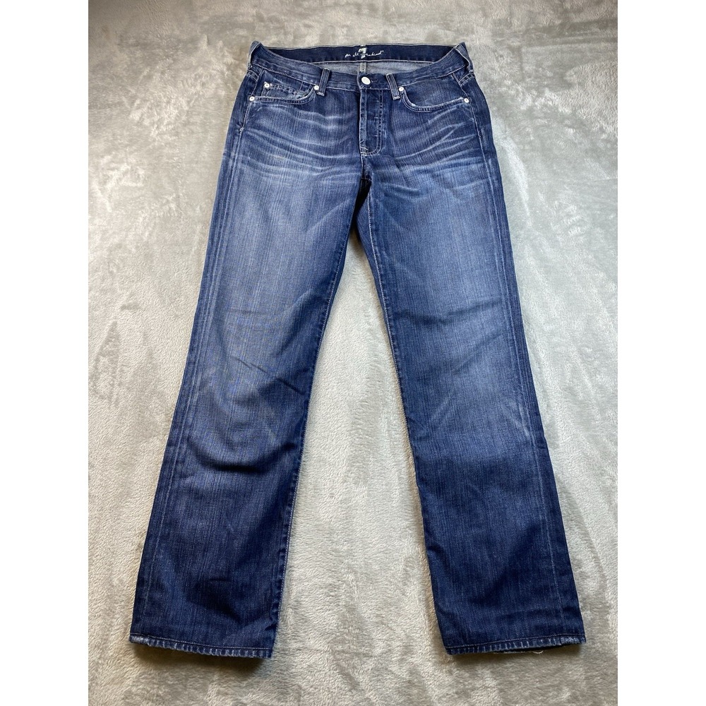 7 For All Mankind Jeans Men's The Standard Button Fly Made In USA Size 32×31.5